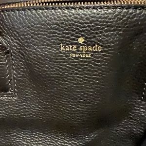 kate spade black leather purse